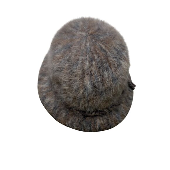 Kangol Womens Brown Faux Fur Bucket Hat England Cascade FC2024 Warm Soft Vintage - Picture 3 of 7